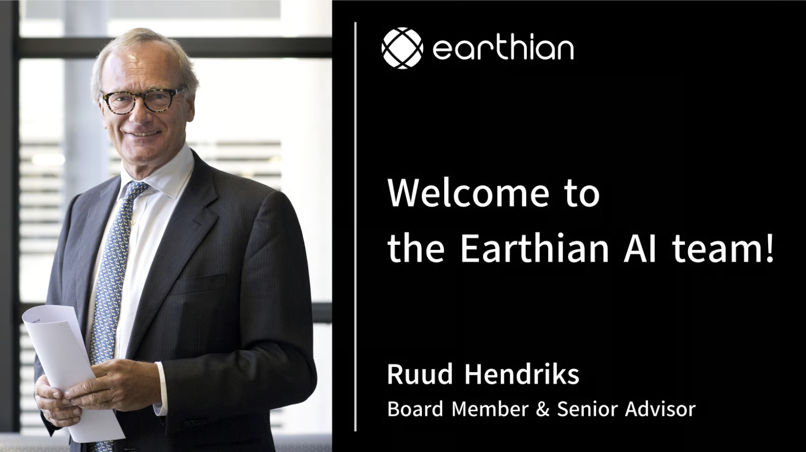 Ruud Hendriks, Ex-MD at Goldman Sachs, to Join Dynamic intelligence as Senior Advisor and Board Member